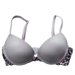 Pink by Victoria Secret Push Up Bra  Satin/Lace 32C
